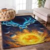 Deer Magical Rug Sport Decor Gift Floor Decor Living Room Carpet Rug Area Rug - b9a551c3359d