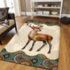 Deer Mandala Rug Sport Decor Gift Floor Decor Living Room Carpet Rug Area Rug - 24c83a90a98f