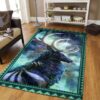 Deer Moon Night Rug Sport Decor Gift Floor Decor Living Room Carpet Rug Area Rug - 36f4cb978397