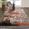 Deer Our Family Rules Rug Sport Decor Gift Floor Decor Living Room Carpet Rug Area Rug - 952628000000