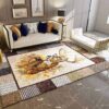 Deer Painting 4 Rug Sport Decor Gift Floor Decor Living Room Carpet Rug Area Rug - a3e4a752ff1a