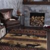 Deer Pattern 2 Rug Sport Decor Gift Floor Decor Living Room Carpet Rug Area Rug - 33b1e02ea037