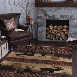 Deer Pattern 2 Rug Sport Decor Gift Floor Decor Living Room Carpet Rug Area Rug - 33b1e02ea037