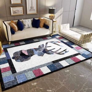 Deer Pattern 4 Rug Sport Decor Gift Floor Decor Living Room Carpet Rug Area Rug - e302797ca12f