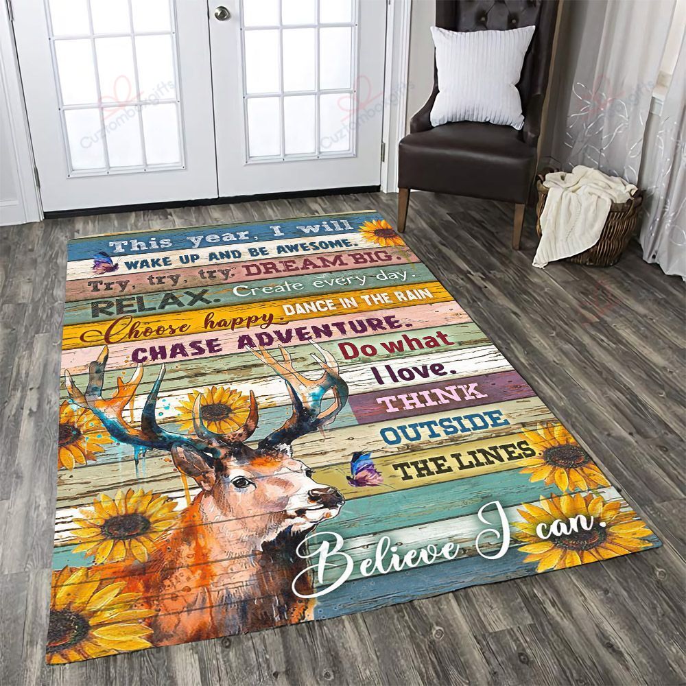 Deer Resolutions Rug Sport Decor Gift Floor Decor Living Room Carpet Rug Area Rug - d4058cfc42c8 Deer Resolutions Rug Sport Decor Gift Floor Decor Living Room Carpet Rug Area Rug - d4058cfc42c8