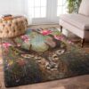 Deer Rose Rug Sport Decor Gift Floor Decor Living Room Carpet Rug Area Rug - aecd54fa5732
