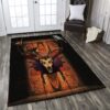 Deer Skull Rug Sport Decor Gift Floor Decor Living Room Carpet Rug Area Rug - 6d71f411a938