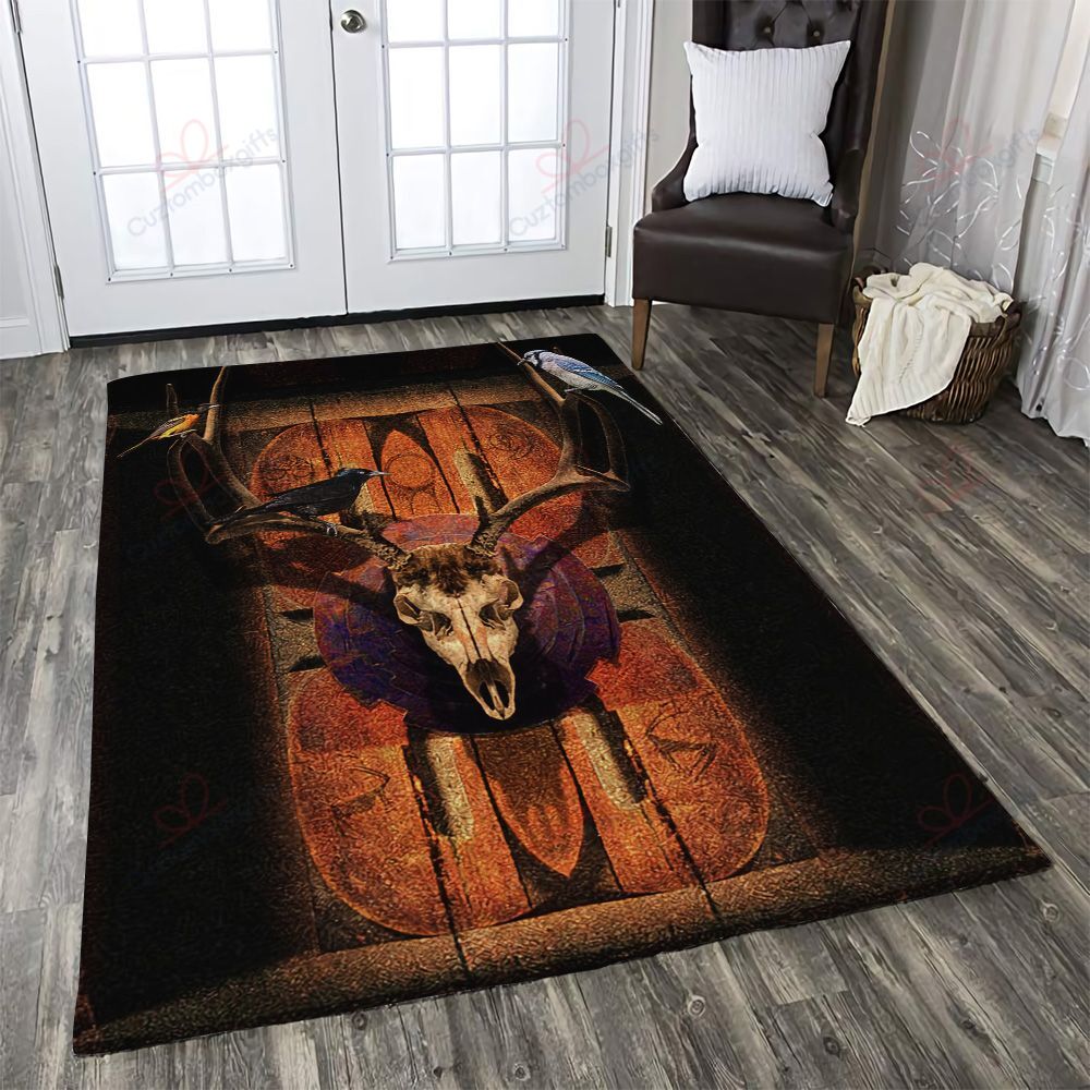 Deer Skull Rug Sport Decor Gift Floor Decor Living Room Carpet Rug Area Rug - 6d71f411a938 Deer Skull Rug Sport Decor Gift Floor Decor Living Room Carpet Rug Area Rug - 6d71f411a938