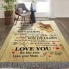 Deer To My Amazing Son Mom Rug Sport Decor Gift Floor Decor Living Room Carpet Rug Area Rug - 51e974e14ac9