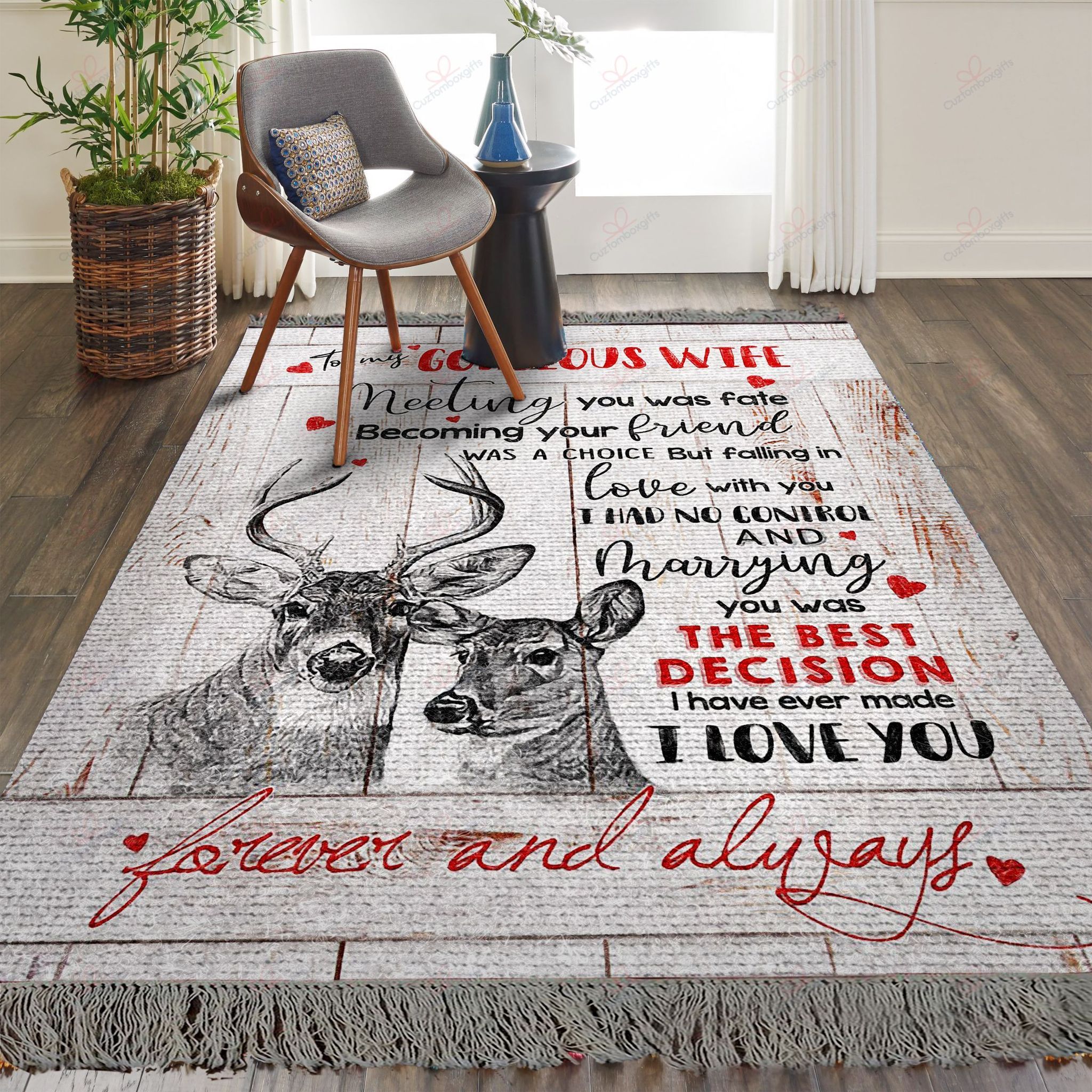 Deer To My Wife Meeting You Was Fate Rug Sport Decor Gift Floor Decor Living Room Carpet Rug Area Rug - 0a295232c7cd Deer To My Wife Meeting You Was Fate Rug Sport Decor Gift Floor Decor Living Room Carpet Rug Area Rug - 0a295232c7cd