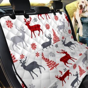 Deer Tree Pattern Car Back Seat Cover Dog Car Seat Covers - 08d140ceaf29