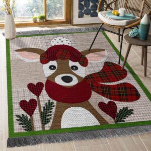Deer Valentine Rug Sport Decor Gift Floor Decor Living Room Carpet Rug Area Rug - e47406798a87