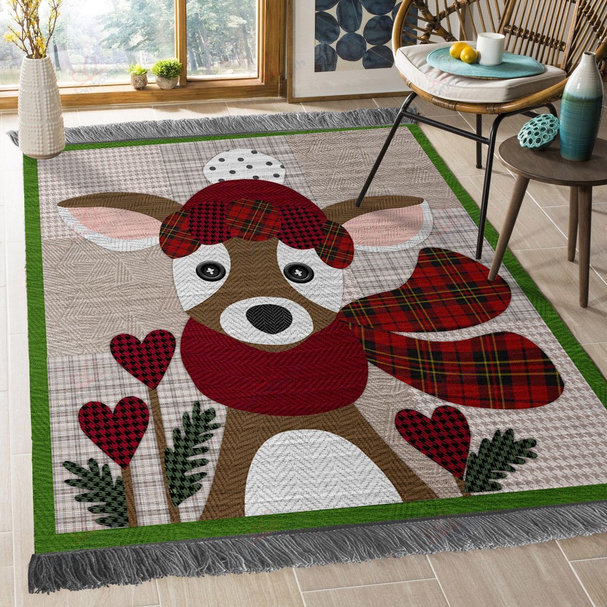 Deer Valentine Rug Sport Decor Gift Floor Decor Living Room Carpet Rug Area Rug - e47406798a87 Deer Valentine Rug Sport Decor Gift Floor Decor Living Room Carpet Rug Area Rug - e47406798a87