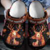 Deer Walking Through Forest Shoes Clog – Autumn Deer Crocs Clog Crocbland Clog Birthday Gift For Man Woman
