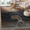 Deer Water Mirror Reflect Rug Sport Decor Gift Floor Decor Living Room Carpet Rug Area Rug - 803b9508a5a9