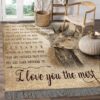 Deer When I Say I Love You More I Love You The Most Rug Sport Decor Gift Floor Decor Living Room Carpet Rug Area Rug - 009048ede33b