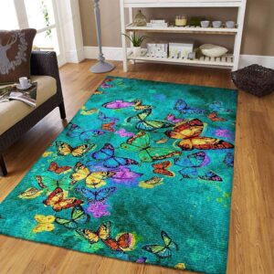 Delight Butterfly Rug Sport Decor Gift Floor Decor Living Room Carpet Rug Area Rug - aae9a2edb347