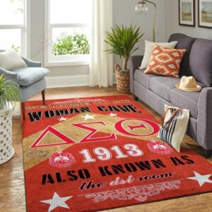 Delta Sigma Theta Rug Sport Decor Gift Floor Decor Living Room Carpet Rug Area Rug - d98ee745fcfa