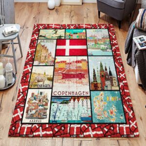 Denmark 2 Rug Sport Decor Gift Floor Decor Living Room Carpet Rug Area Rug - b43381faaa8c