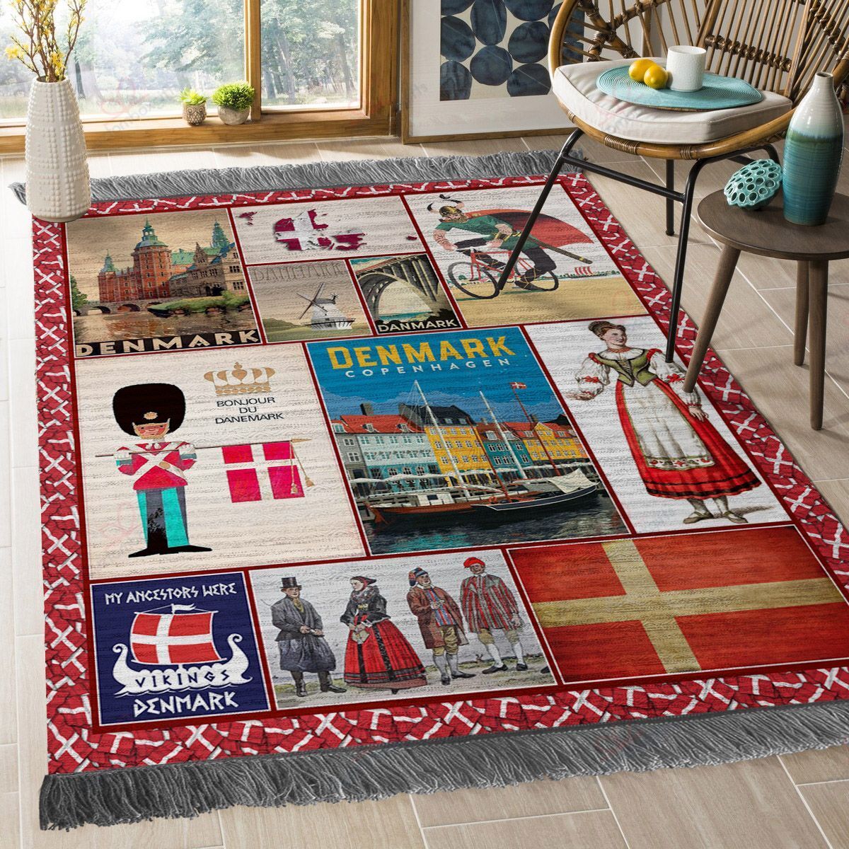 Denmark Viking Rug Sport Decor Gift Floor Decor Living Room Carpet Rug Area Rug - 529fbe4bca3a Denmark Viking Rug Sport Decor Gift Floor Decor Living Room Carpet Rug Area Rug - 529fbe4bca3a