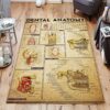 Dental Anatomy Christmas Gift For Dentists Rug Sport Decor Gift Floor Decor Living Room Carpet Rug Area Rug - ad015470b0fa