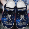 Dental Assistant Shoes Twinkle Clog – Galaxy Teeth Crocs Clog Crocbland Clog Birthday Gift For Man Woman Boy Girl