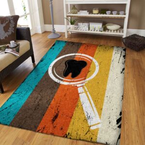 Dental Retro Rug Sport Decor Gift Floor Decor Living Room Carpet Rug Area Rug - f283146f9336