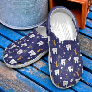 Dentist Love Life Sku 818 Crocs Crocband Clog Comfortable For Mens Womens Classic Clog Water Shoes