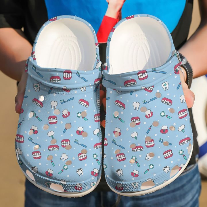 Dentist Love Teeth Sku 819 Crocs Crocband Clog Comfortable For Mens Womens Classic Clog Water Shoes Dentist Love Teeth Sku 819 Crocs Crocband Clog Comfortable For Mens Womens Classic Clog Water Shoes