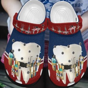 Dentist Personalized Clog Custom Crocs Comfortablefashion Style Comfortable For Women Men Kid Print 3D Be A Dentist