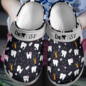Dentist Personalized Clog Custom Crocs Comfortablefashion Style Comfortable For Women Men Kid Print 3D Cool Dentist