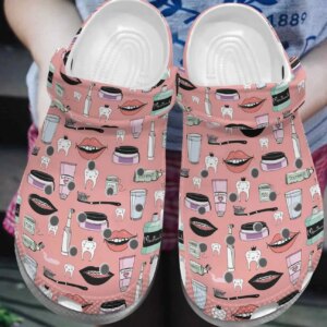 Dentist Personalized Clog Custom Crocs Comfortablefashion Style Comfortable For Women Men Kid Print 3D Dentist Patterns 6