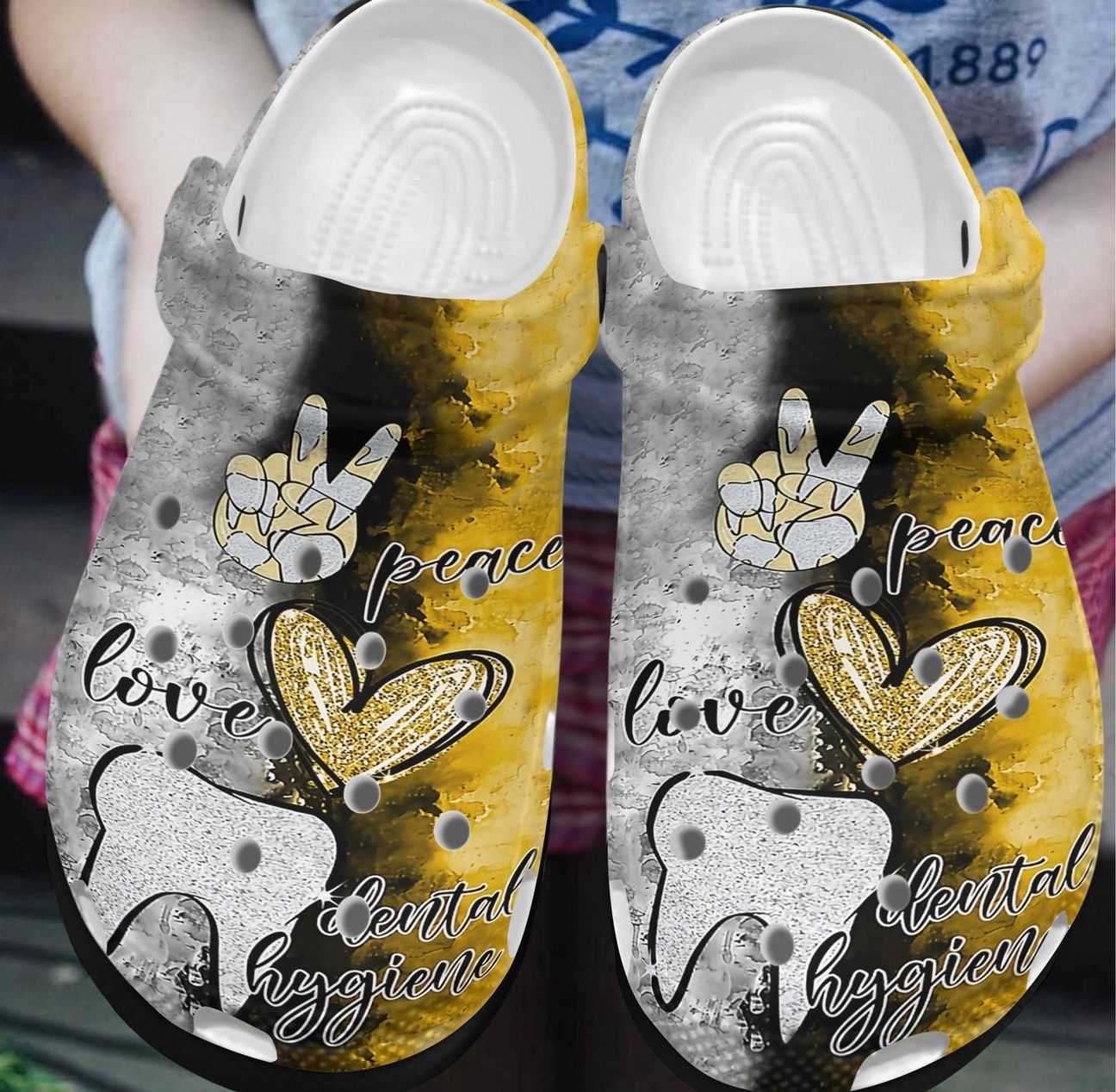 Dentist Personalized Clog Custom Crocs Comfortablefashion Style Comfortable For Women Men Kid Print 3D Live Love Dental Hygiene Dentist Personalized Clog Custom Crocs Comfortablefashion Style Comfortable For Women Men Kid Print 3D Live Love Dental Hygiene