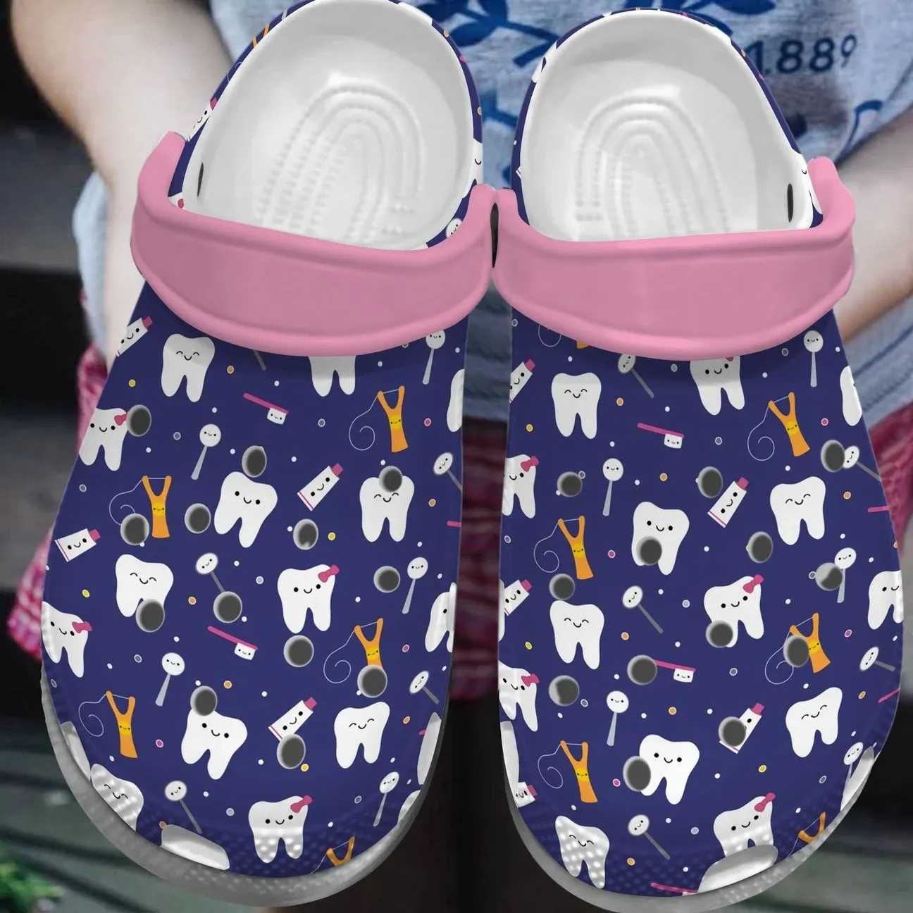 Dentist Personalized Clog Custom Crocs Comfortablefashion Style Comfortable For Women Men Kid Print 3D Dentist Personalized Clog Custom Crocs Comfortablefashion Style Comfortable For Women Men Kid Print 3D