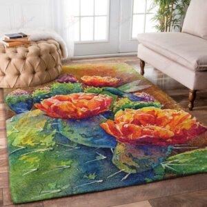 Desert Bloom Cactus And Hummingbird Rug Sport Decor Gift Floor Decor Living Room Carpet Rug Area Rug - f3c2ef6399e3
