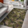 Desert Green Camouflage Rug Sport Decor Gift Floor Decor Living Room Carpet Rug Area Rug - 7af209b545ca