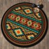 Desert Star Round Carpet Floor Rug Living Room Bedroom Decor Round Area Rug Carpet