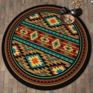 Desert Star Round Carpet Floor Rug Living Room Bedroom Decor Round Area Rug Carpet