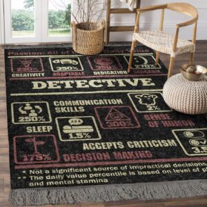 Detective Typical Features Rug Sport Decor Gift Floor Decor Living Room Carpet Rug Area Rug - 949e4e8bdfef
