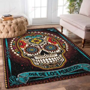 Dia De Muertos Rug Sport Decor Gift Floor Decor Living Room Carpet Rug Area Rug - 0540a32ea18c