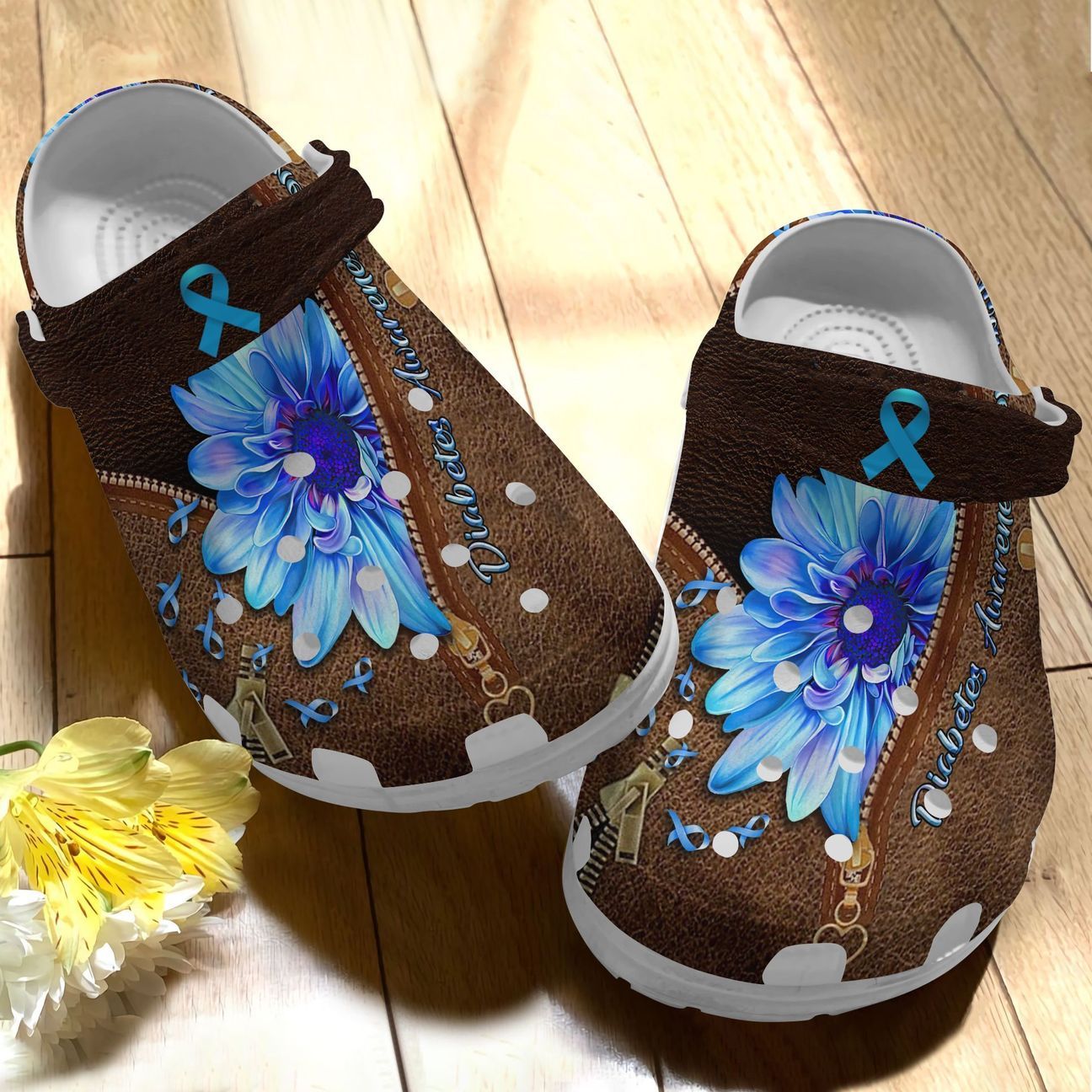Diabete Personalize Clog Custom Crocs Fashionstyle Comfortable For Women Men Kid Print 3D Diabete Flower Diabete Personalize Clog Custom Crocs Fashionstyle Comfortable For Women Men Kid Print 3D Diabete Flower