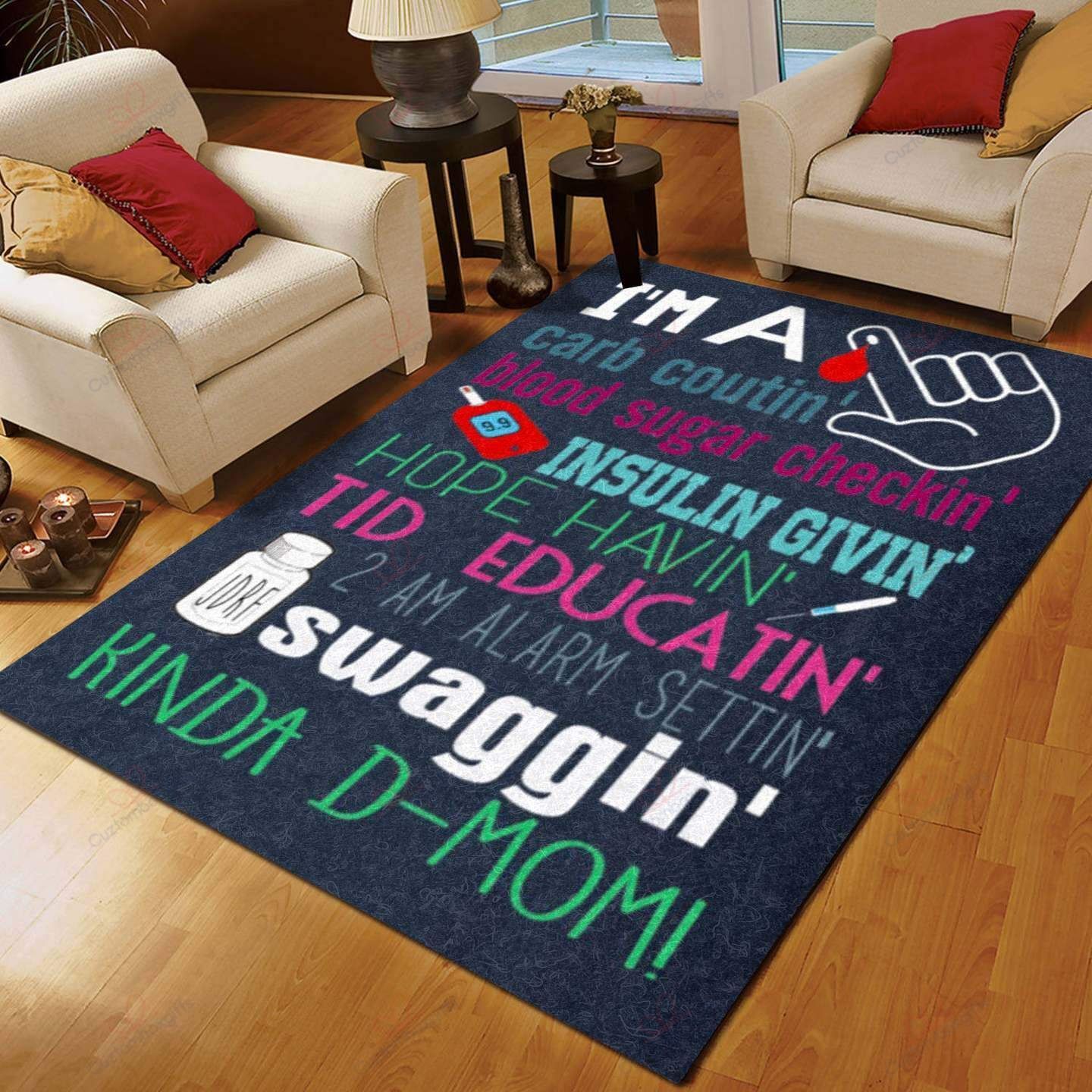 Diabetes Knowledge Rug Sport Decor Gift Floor Decor Living Room Carpet Rug Area Rug - 858aa21bb26e Diabetes Knowledge Rug Sport Decor Gift Floor Decor Living Room Carpet Rug Area Rug - 858aa21bb26e