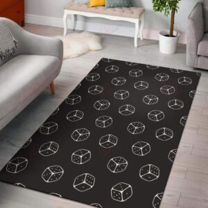 Dice Casino Pattern Rug Sport Decor Gift Floor Decor Living Room Carpet Rug Area Rug - a9b2b5fc7933