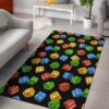 Dice Colorful Pattern Rug Sport Decor Gift Floor Decor Living Room Carpet Rug Area Rug - 88f337338948