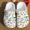 Dinosaur Alphabet Pattern Gift For Lovers Crocs Clog Clog Shoes