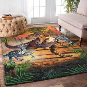 Dinosaur And Baby Rug Sport Decor Gift Floor Decor Living Room Carpet Rug Area Rug - b988a722f822