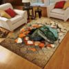 Dinosaur Breaking The Wall Rug Sport Decor Gift Floor Decor Living Room Carpet Rug Area Rug - d316858e7520