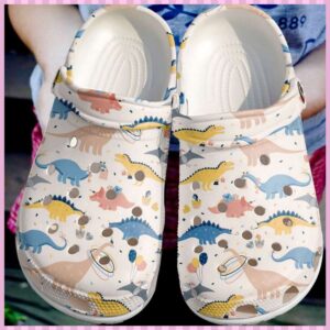 Dinosaur Dino Pattern Crocs Clog Clog Shoes