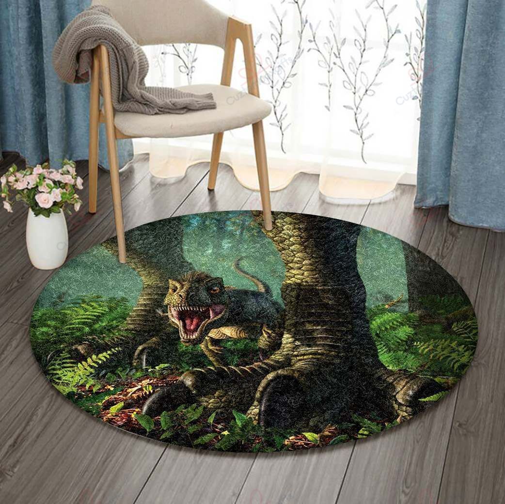 Dinosaur Round Carpet Floor Rug Living Room Bedroom Decor Round Area Rug Carpet Dinosaur Round Carpet Floor Rug Living Room Bedroom Decor Round Area Rug Carpet