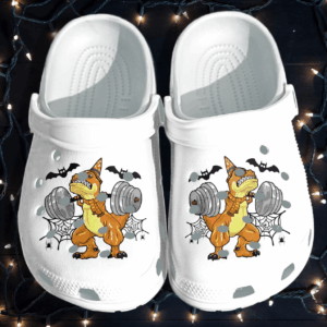 Dinosaur Gym Halloween Crocs Clog Shoes Clog – Funny Halloween Character Crocs Clog Crocband Clog Birthday Gift For Man Women